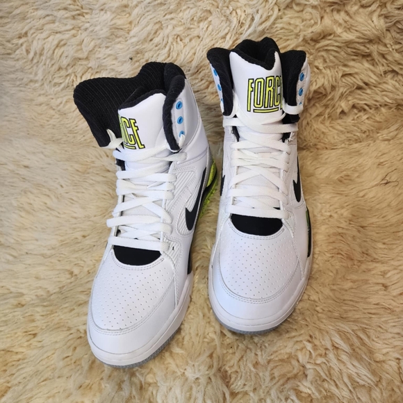 White and Black High-Top Sneakers - Picture 2 of 7